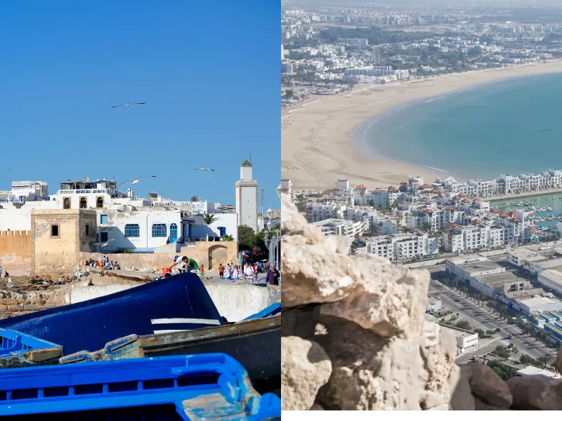 Taxi Essaouira Agadir - transfert privé confortable sur la route côtière N1